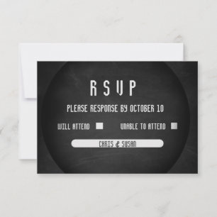 Élégant Onyx noir et blanc RSVP Ca