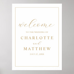 Elégant or Welcome Mariage Poster