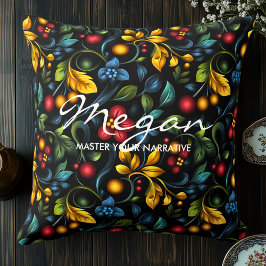 Elégant Oreiller à lancer décoratif Khokhloma insp