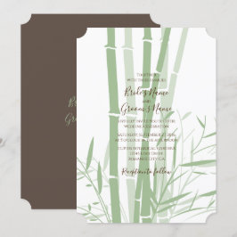 Elegant Oriental Bamboo Einladungen für Hochzeiten