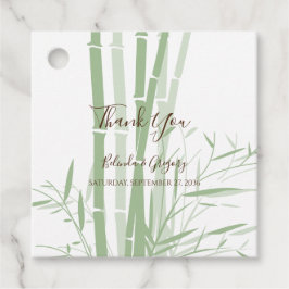 Elegant Oriental Bamboo Wedding Gift Geschenkanhänger