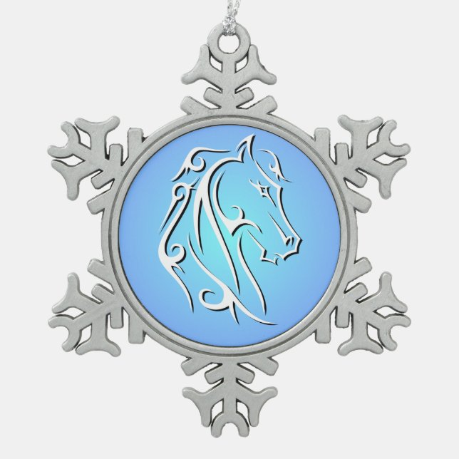 Élégant ornement de la tête de cheval (Devant)