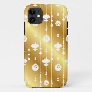 Élégant ornement de Noël coque iphone d'impression