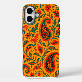 Elegant Paisley Floral Pattern iPhone 16 Plus Hülle