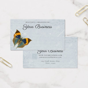 Elégant Papillon bleu Bijoux Display Card
