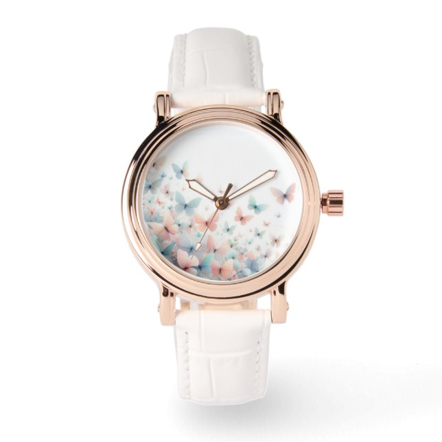 Elégant Papillon Dream Femmes Montre Poignée (Recto)