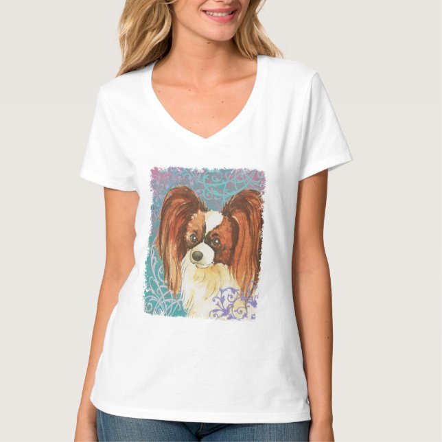 Elegant Papillon T-Shirt (Vorderseite)