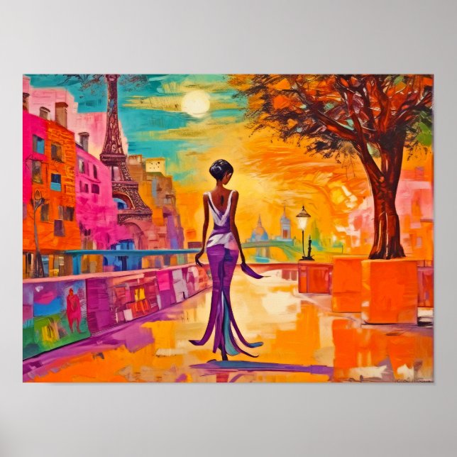Elegant Paris Print, Value Poster Paper (Matte) (Vorne)