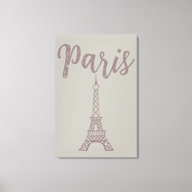 Elégant Paris Tour Eiffel Toile Mur Art (Recto)