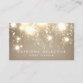 Elegant Parties scintillant or Bokeh Luxe Carte de