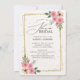  Elegant Pastel Flower Bridal Shower Einladung