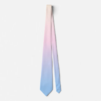 Elegant pastel pink blue bright gradient Colors Krawatte