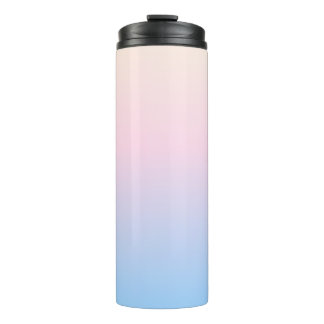 elegant pastel pink blue bright gradient colors thermosbecher
