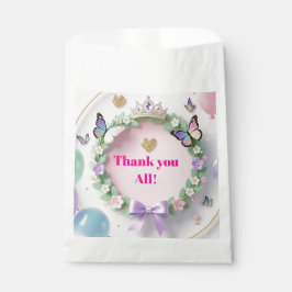 Elegant Pastel Quinceañera Favor Bags with balloon Geschenktütchen