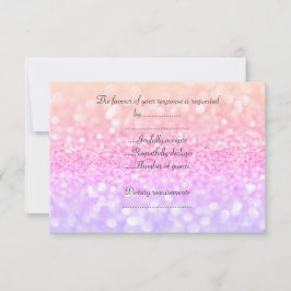 ELEGANT Pastellfunkel JEDEN ANLASS UAWG RSVP Karte
