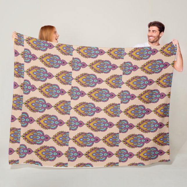 Elegant pattern fleece throw blanket (Beispiel)