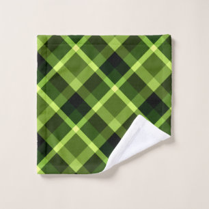 Elégant Pea vert Plaid Motif lingerie