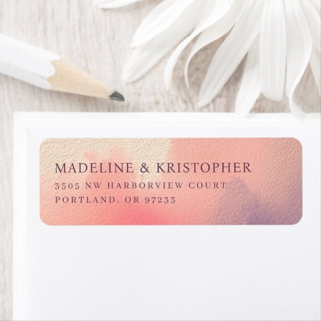 Elegant Peach Watercolor (Insitu)