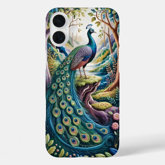 Elégant Peacock dans le Coque forestier enchanté (Verso)