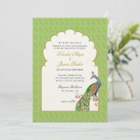 Elegant Peacock Indische Hochzeit Mint Green