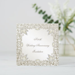 Elegant Pearl 30. Hochzeitstag Einladung