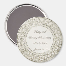 Elegant Pearl 30. Hochzeitstag Magnet