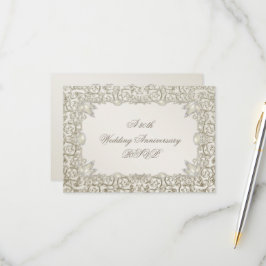 Elegant Pearl 30. Hochzeitstag RSVP Karte