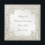 Elegant Pearl 30. Wedding Anniversary Magnet<br><div class="desc">Ein Digitalbcon-Bilddesign mit einer satinperlen Perlenfarbe und blühend Design-Thema mit einer Vielzahl von individuellen Bildern, Formen, Mustern, Stilen und Schriftart in diesem einzigartigen "Elegant Pearl 30th Wedding Anniversary" Magnet. Dieses elegante und ansprechende Design wird durch eine individuell anpassbare Textschrift ergänzt, die Ihren eigenen besondere Anlass zum Anzug bringt. KOMPLETT IHRE...</div>
