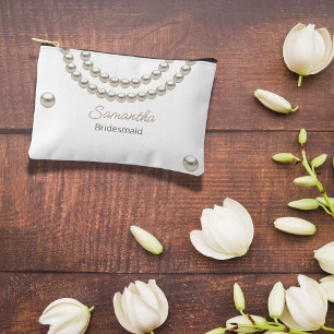Elegant Pearl Necklace Brautparty Zubehörtasche