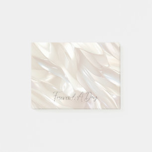 Elegant Pearl White Muschel Abstrakt Post-it Klebezettel
