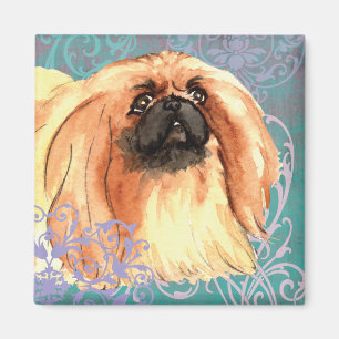 Elegant Pekingese Magnet