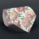 Elegant Peony Floral Pattern Krawatte<br><div class="desc">A graceful peony floral pattern featuring large layered blossoms and soft botanical tones. This refined design captures the beauty of garden flowers with timeless elegance.</div>