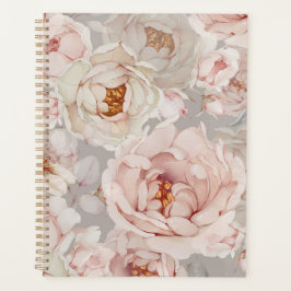 Elegant Peony Floral Planner Planer