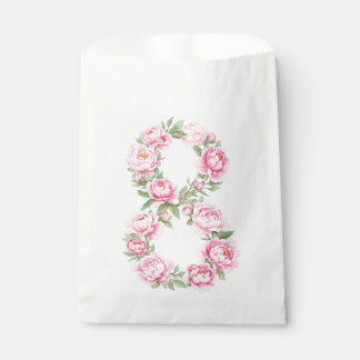 Elegant Peony Flower Illustration for March 8 Geschenktütchen
