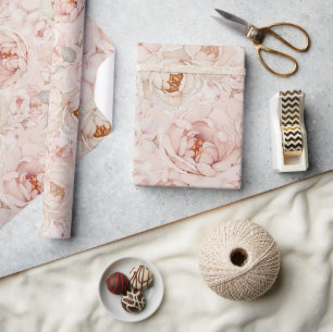 Elegant Peony Wrapping Paper Geschenkpapier