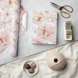 Elegant Peony Wrapping Paper Geschenkpapier