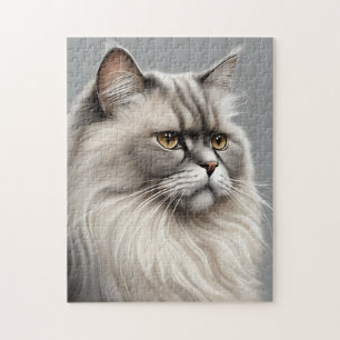 Elegant Persian Cat Illustration