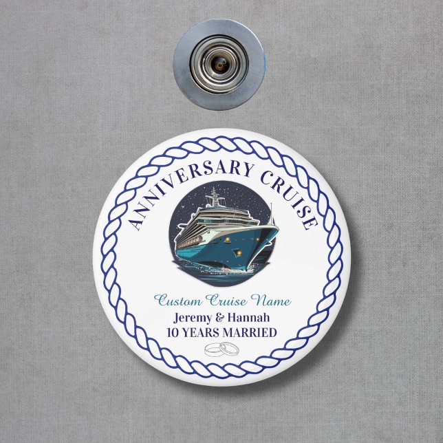 Elegant Personalized Anniversary Cruise Cabin Door Magnet (Elegant Personalized Anniversary Cruise Cabin Door Magnet
)
