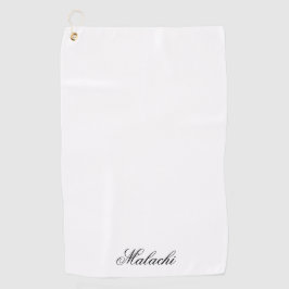 Elegant Personalized Golf Towel with Custom Name Golfhandtuch
