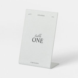 Elegant, Personalized Table Numbers Sockelschild