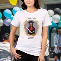 Elegant Photo Graduation Party Gold Laurels