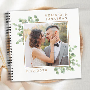 Élégant Photo Personnalisée Verdure Mariage Livre 