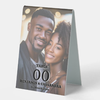 Elegant Photo Table Number Stand Template Custom Tischaufsteller