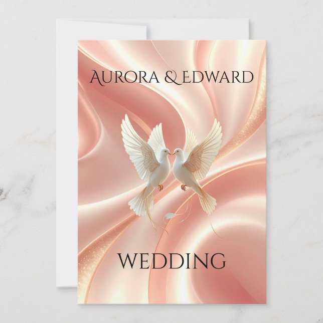 Elegant Photo Wedding Invitation Card – Modern (Devant)