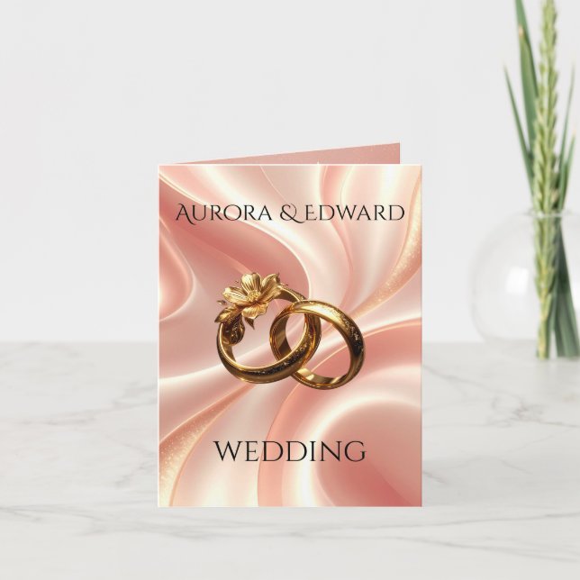 Elegant Photo Wedding Invitation Card – Modern Einladung (Vorderseite)