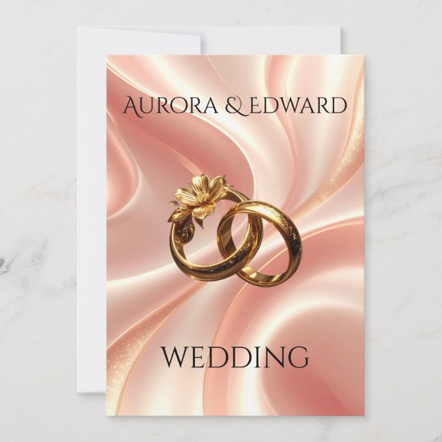 Elegant Photo Wedding Invitation Card – Modern Einladung (Vorderseite)