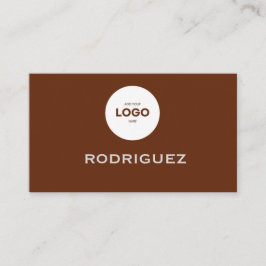 Elegant Photography Workshop Brown Business Card Visitenkarte