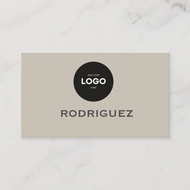 Elegant Photography Workshop Brown Business Card Visitenkarte (Vorderseite)