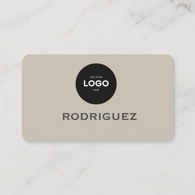 Elegant Photography Workshop Brown Business Card Visitenkarte (Vorderseite)
