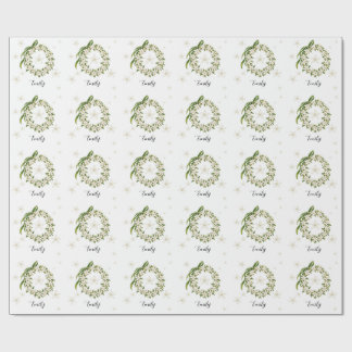 Elegant Pikake Lei Wrapping Paper Geschenkpapier